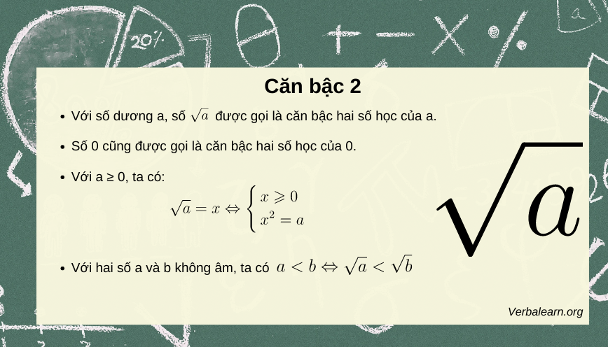 Căn bậc 2