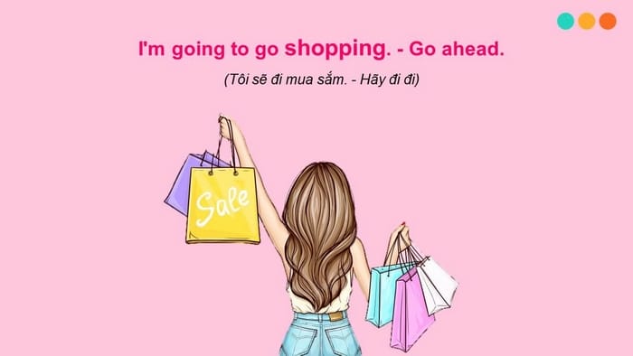 Một ví dụ khác của Go ahead thể hiện ý nghĩa hành động được cho phép