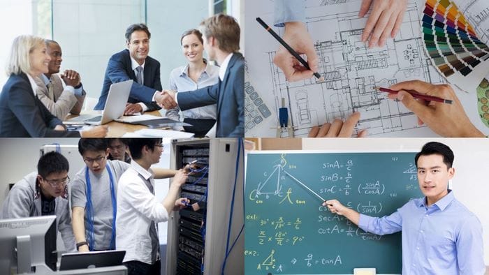 Cấu trúc S + go in for + N/Noun phrase được dùng để nói về định hướng, mục tiêu nghề nghiệp cá nhân