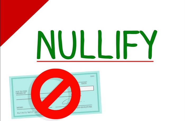 Để thay thế Set aside với nghĩa hủy bỏ trong pháp lý có thể dùng thay thế Nullify