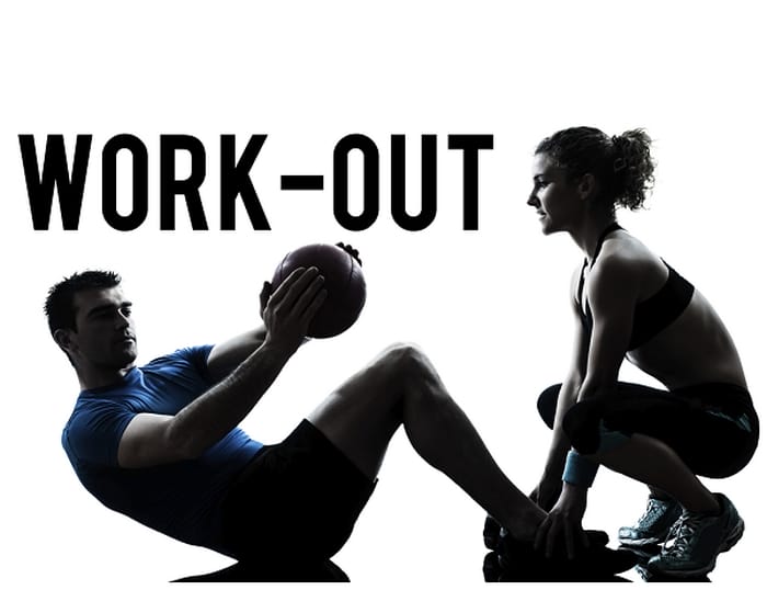 Work out có ý nghĩa phổ biến nhất khi không có tân ngữ phía sau là tập thể dục, rèn luyện cơ thể