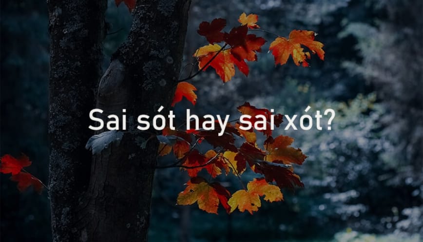 Bí quyết dùng sai sót đúng chính tả