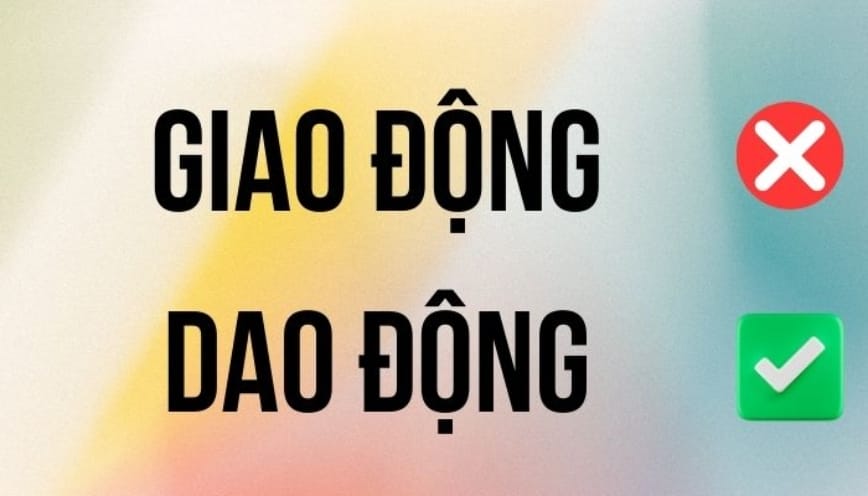 Do chưa hiểu nghĩa của từ “dao”
