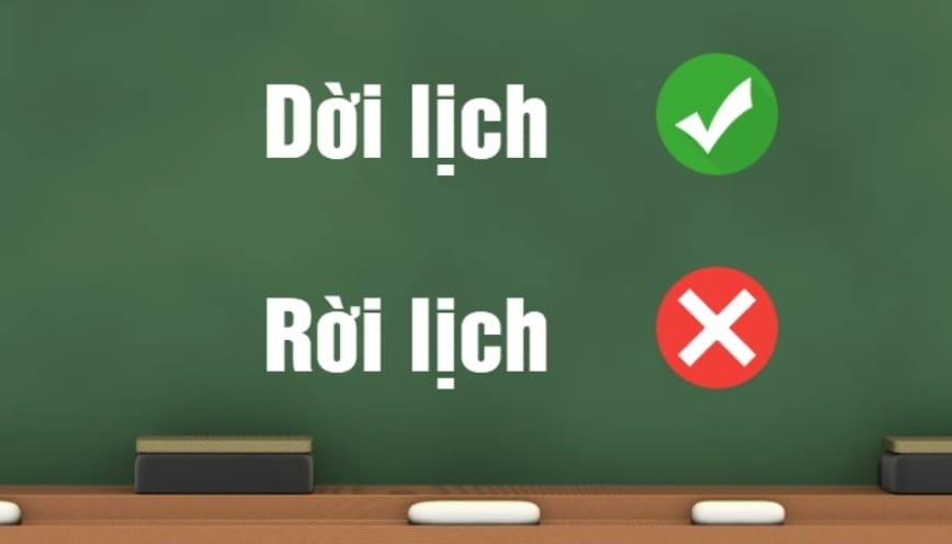 Dời ngày tổ chức sự kiện