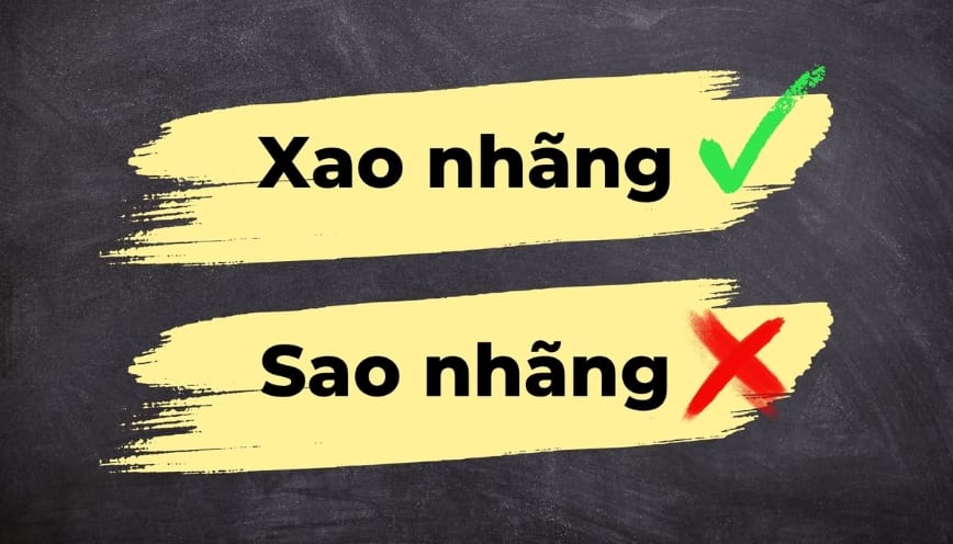 Giải nghĩa từ xao nhãng