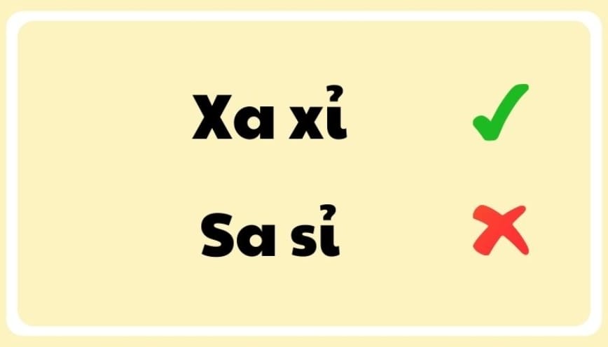 Giải thích: xa xỉ hay sa sỉ là từ đúng