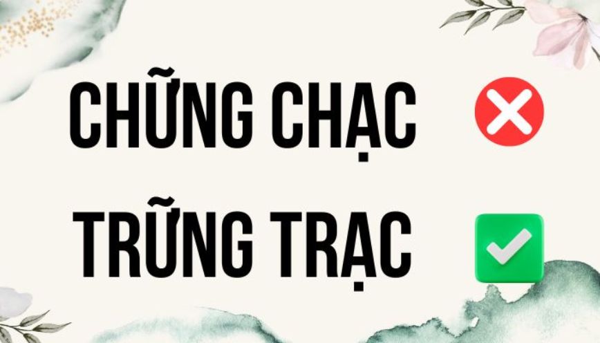 Từ “chững trạc” không được chấp nhận sử dụng