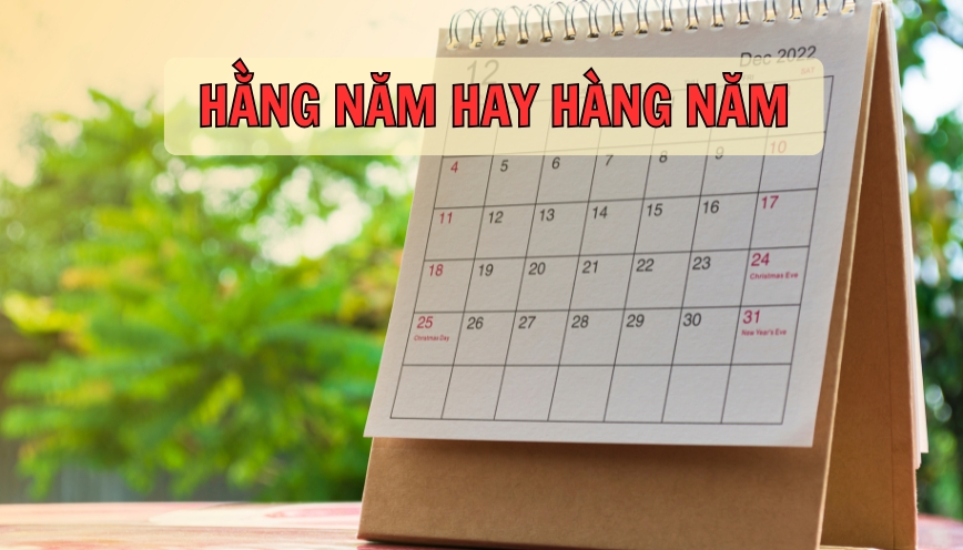 Hằng năm hay hàng năm mới là cách dùng chuẩn