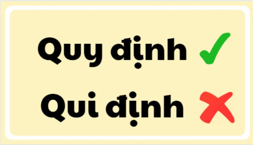 Qui định hay quy định, nên viết thế nào để chuẩn ngữ pháp nhất?