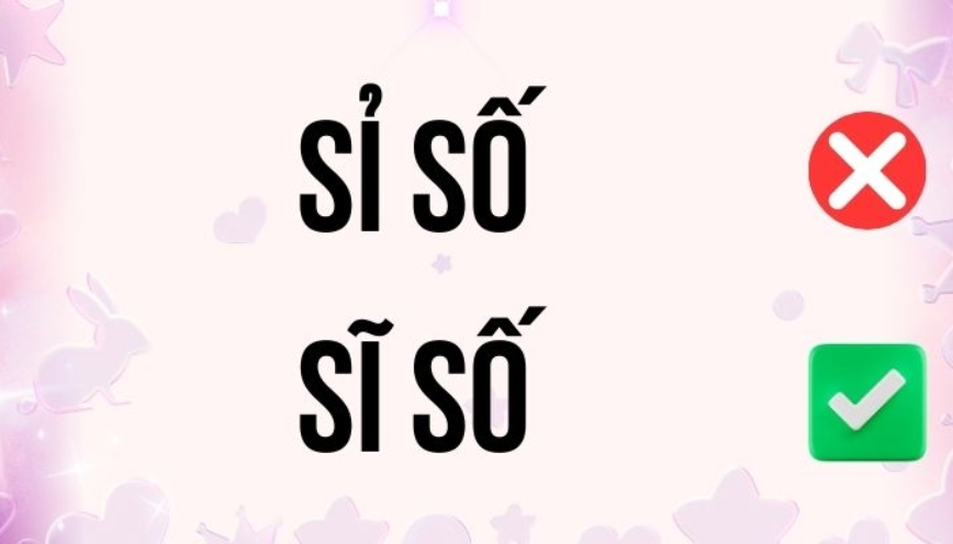 Một vài lưu ý khi dùng từ sĩ số