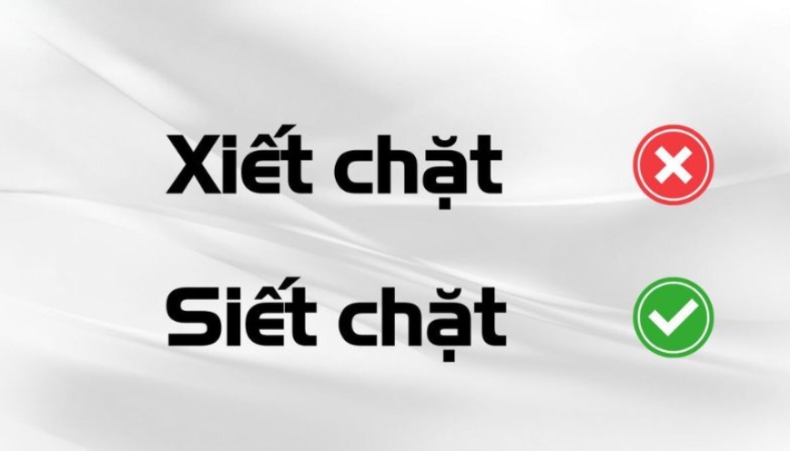 Cách dùng siết chặt qua câu mẫu