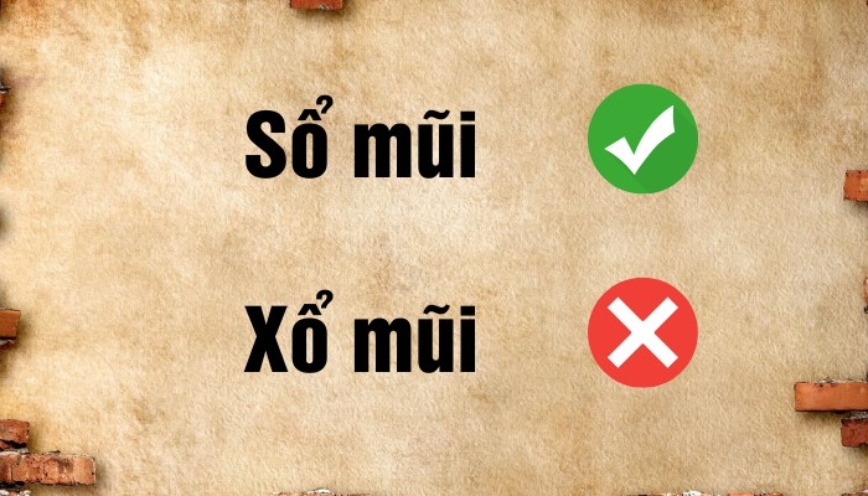 Sổ mũi hay xổ mũi, cách viết nào đúng trong trường hợp này?