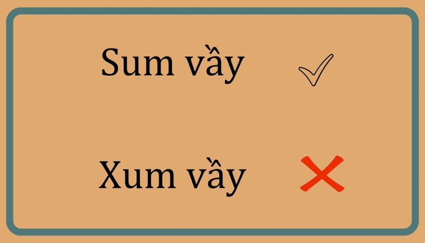 Cách dùng sum vầy qua câu mẫu