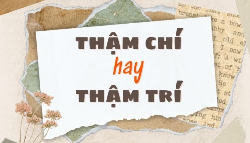 Thậm chí hay thậm trí là cách viết chuẩn theo từ điển