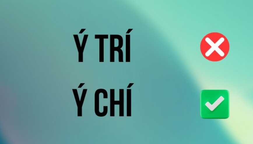 Ý chí hay ý trí là từ đúng chính tả khi dùng?